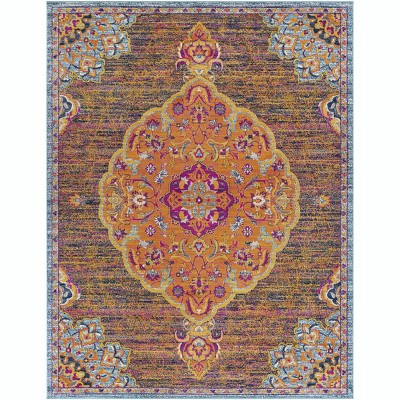 Hauteloom Rectangle Area Rug   Burnt Orange