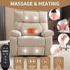 Dual Motor Infinite Position Power Lift Recliner Chair, Chenille Heavy Duty Oversized Recliner with Heat Massage & Hidden Cup Holders-3irtyhousy - 2 of 4