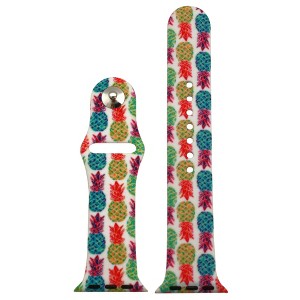 Olivia Pratt Assorted Printed Silicone Apple Watch Band - 1 of 4