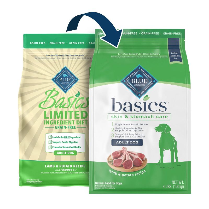 Blue Buffalo Basics Limited Ingredient Diet Grain Free Lamb & Potato Recipe Adult Dry Dog Food, 3 of 13