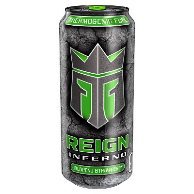 Reign Inferno Jalapeno Strawberry Energy Drink - 16 fl oz Can