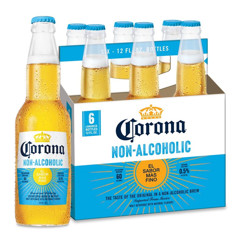 Corona Non-Alcoholic - 6pk/12 fl oz Bottles, 1 of 12