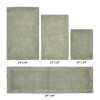 Edge Bath Rug 100% Premium Cotton Ultra-Soft Water Absorbent Tufted Solid Reversible 4 Piece Bathroom Rug Set for Machine Washable Bathmat - 2 of 2