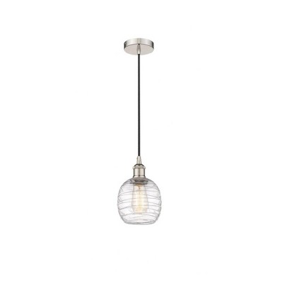 Belfast - 1 Light Cord Hung Mini Pendant In Industrial Style-9.75 Inches Tall and 6 Inches Wide