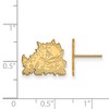 Black Bow Jewelry 14k Yellow Gold Texas Christian Horned Frogs NCAA Post Earrings - 2 of 3