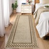 Modern Border Machine Washable Stain Resistant Rug for Living Room Bedroom - 3 of 4