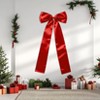 23"x63" Christmas Tree Topper Bow Large Red Ribbon Bow for Xmas Tree Decor Staircase Outdoor Home Front Door Holiday Party & Wedding Decorations -1pc - 3 of 4