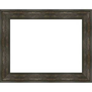 Amanti Art Rail Rustic Char Framed Dry Erase Magnetic Board - 1 of 4