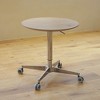 Movable Adjustable Bar Table 360 Swivel Counter Bar Height Aluminum Alloy Star Base Mobile Coffee Table - 2 of 3