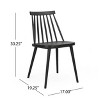 Farmhouse Spindle Dining Chairs, Set of 2, Black - 4 of 4