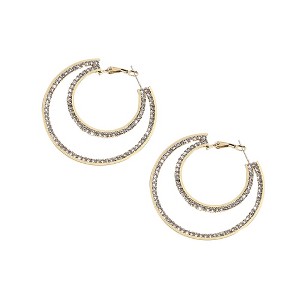 SOHI Women's California Gold Casual Hoop Earrings - 1 of 4
