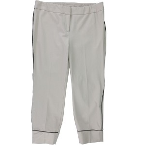 Alfani Womens Piped Casual Trouser Pants - 1 of 2