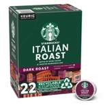 Starbucks Dark Roast K-Cup Coffee Pods — Italian Roast for Keurig Brewers — 1 box (22 pods)