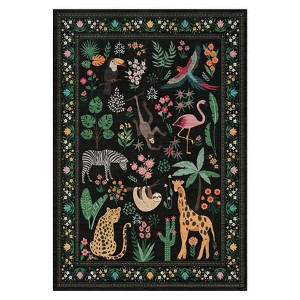 Coolmee  Machine Washable Modern Area Rug, Stain Resistant, Non Slip Rugs for Living Room, Bedroom, Hallway, Entryway & OfficeKhaki - 1 of 4