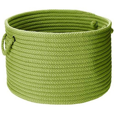 Colonial Mills Simply Home Solid - Bright Green 18"x18"x12"  100% Polypropylene Round