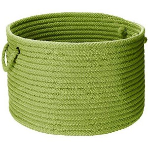 Colonial Mills Simply Home Solid - Bright Green 18"x18"x12"  100% Polypropylene Round - 1 of 4
