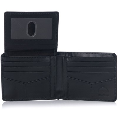 Cross Mens Leather Bifold Wallet with Removable Credit Card Case (Black)