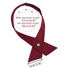 INSPIRE CHIC Women's Solid Color Adjustable Bow Tie Necktie - 2 of 4
