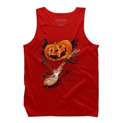 Men's Design By Humans Pumpkin Rocker By cashfish Tank Top