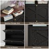 Shoe Storage Cabinet with Flip Drawers, Narrow Shoe Rack - 4 of 4
