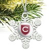 Colgate University Secondary Logo Metal Snowflake Christmas Tree Holiday Ornament - 2 of 3
