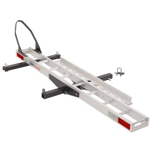 Black Widow Dirt Bike Carrier with 400 Pound Capacity and Wheel Chock for Single Youth or Adult Bikes, Motorcycles or Fat Tire Bikes, Silver - 1 of 4