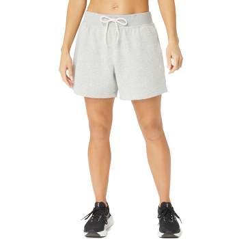 Women's Cotton Yoga Shorts - Black/Grey Marl KIMJALY