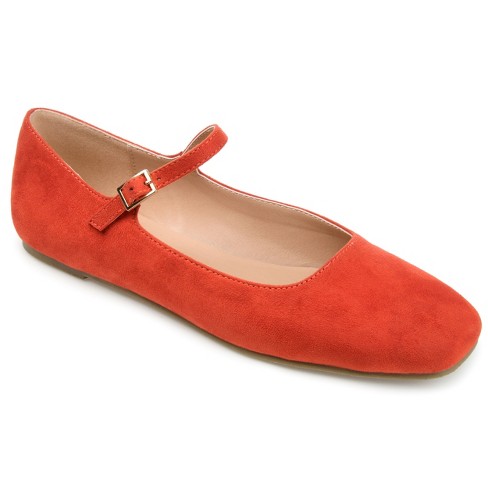 Journee Collection Womens Carrie Buckle Square Toe Mary Jane Flats ...