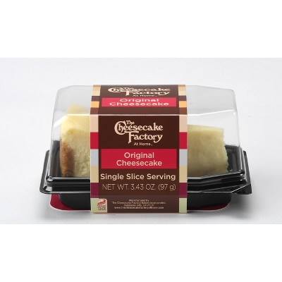 The Cheesecake Factory At Home - Single Serve Original Frozen Cheesecake Slice - 3.43oz