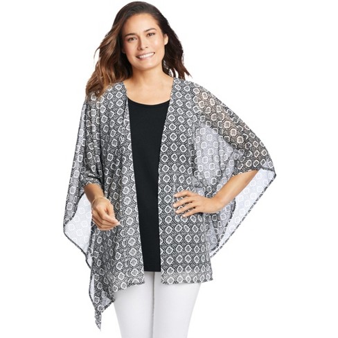 Woman Within Women's Plus Size Print Duster - image 1 of 4