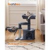 Feandrea Cat Tree, Small Cat Tower, Cat Condo, Kitten Activity Center with Scratching Post, Basket, Cave - 3 of 4