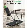 Akluer 2-in-1 Walking Pad Treadmill with Incline, 2.5 HP Under Desk Treadmill with Remote, Folding Compact Treadmill for Home Office with LED Display - 3 of 4