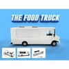 Food Truck Plain White with Graphics 1/64 Diecast Model by American Diorama - 3 of 4