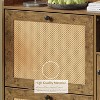 3 Tier Shoe Cabinet with Natural Rattan Flip Drawers, Free Standing Shoe Storage Organizer with Adjustable Shelves - 3 of 4