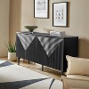 Walter Modern 63"Wide 4 Door Hidden Drawers Wine Storage Sideboard with Multimedia Hole and Adjustable Shelves | ARTFUL LIVING DESIGN - 3 of 4