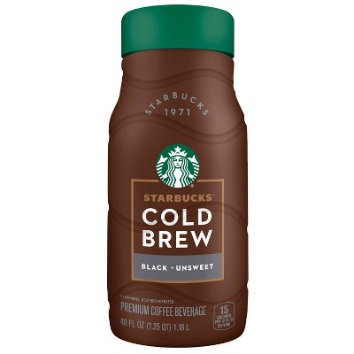 Starbucks Cold Brew Black Unsweetened Coffee - 40 fl oz