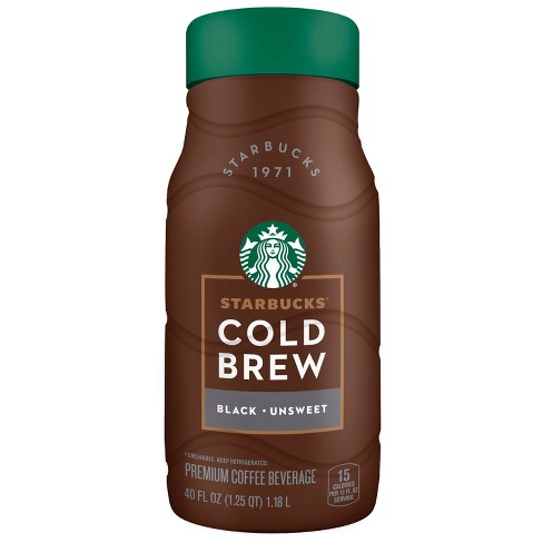 Starbucks Black Unsweetened Cold Brew Coffee - 40 fl oz - image 1 of 3