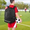 Generic Soccer Backpack Sports Bag with Ball Holder and Shoe Compartment for Football Basketball Volleyball Rugby - 3 of 4