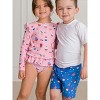 RuffleButts Girls UPF50+ Skirted Flutter Long Sleeve Rash Guard Bikini - 4 of 4