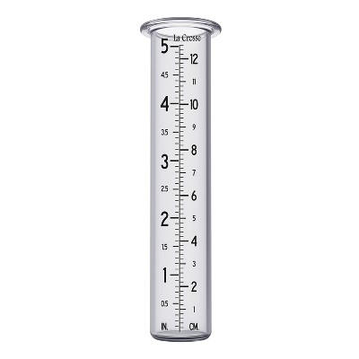 Clear Glass 5-Inch Replacement Rain Gauge Tube