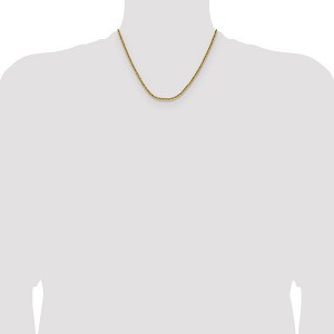 Chisel Stainless Steel Polished Yellow IP-plated 3mm 18" Rolo Chain Necklace - 1 of 4