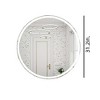 32 Inch Round Backlit Bathroom Mirror, Led Round Mirror with Lighting Strip, Waterproof Led Strip with Adjustable 3-Color and Dimmable Lighting - 3 of 4