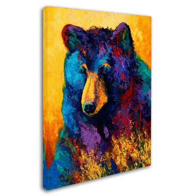Trademark Fine Art -Marion Rose 'Bear Pause' Canvas Art