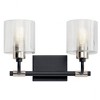 Kichler Lighting Harvan 2 - Light Vanity in  Black - 3 of 4