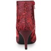 Allegra K Women's Sparkle Lace Stiletto Heels Party Sequin Ankle Boots - 3 of 4
