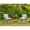 ARTPLAN Seat/Back Outdoor Chair Cushion,Set of 4 Patio Chair Cushion with Tie,Tufted Replacement for Patio Furniture,40x20x4 Inches,4 Count - 2 of 4