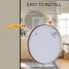 Matte Round Rectangle Bathroom Vanity Mirror, Over-Sink Wall Mirror with HD Tempered Glass and Rust-Resistant Aluminum Frame - 2 of 4