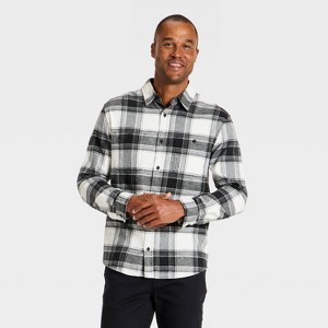 Camisa de franela vintage de manga larga de peso medio para hombre - Goodfellow & Co™