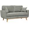 Racxily Modern Corduroy Sofa, 2 Seat Couch, Wooden Frame Loveseat for Living room, Apartment - 2 of 4