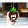Surreal Entertainment Bob Ross Mini Ceramic Planter with Artificial Succulent Plant - 3 of 4